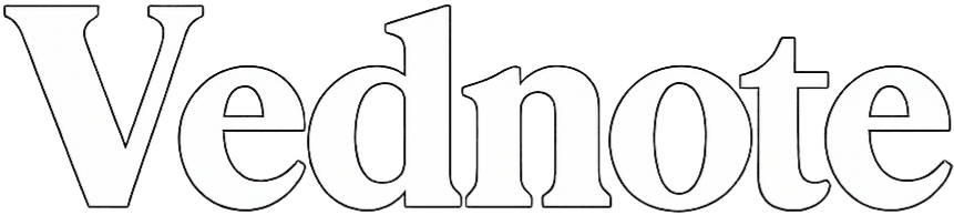 Vednote logo white